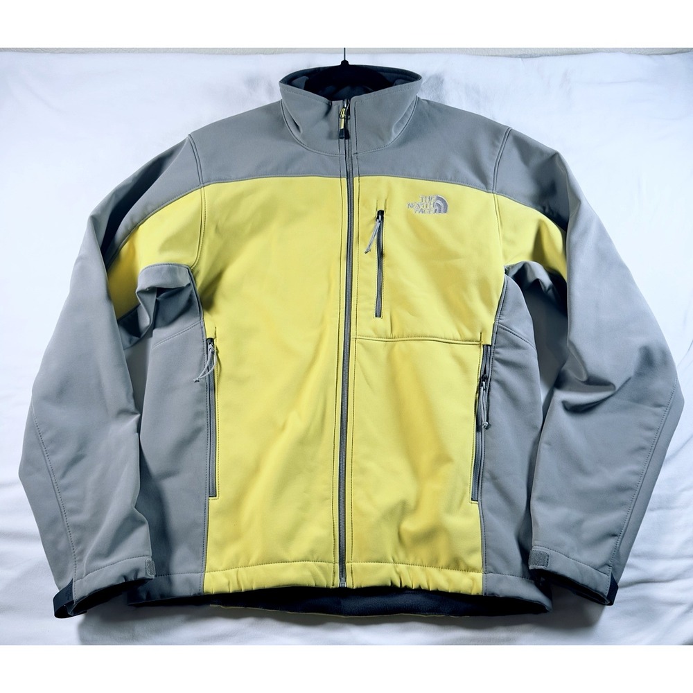 The North Face Jacket Men Small Apex Bionic Gray Softshell Windproof Lined